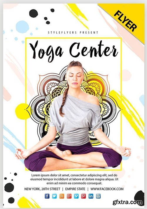 Yoga Center V1 2019 Flyer PSD Template