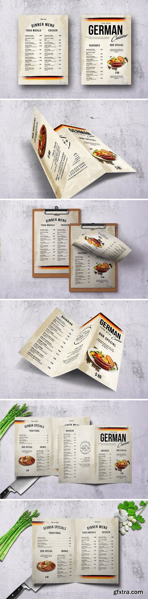 German Cuisine Food Menu Bundle