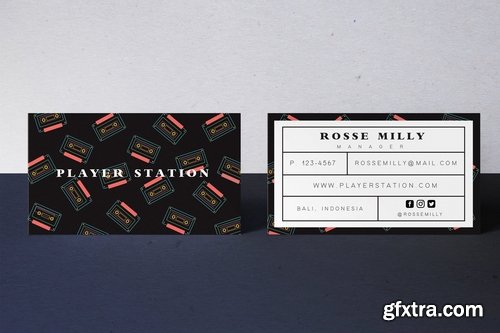 Player Station Business Card