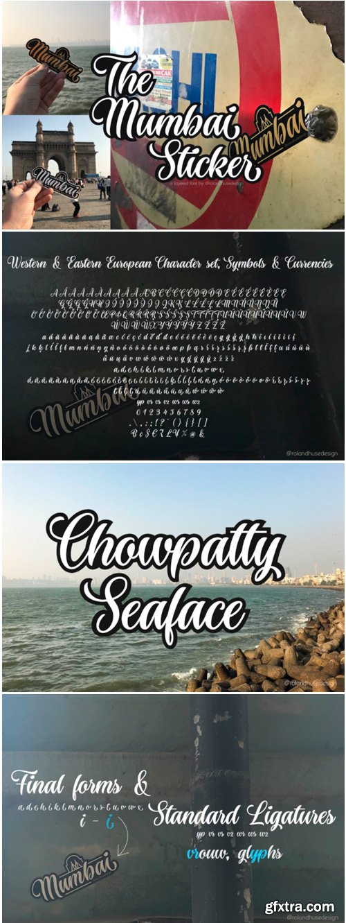 The Mumbai Sticker Font