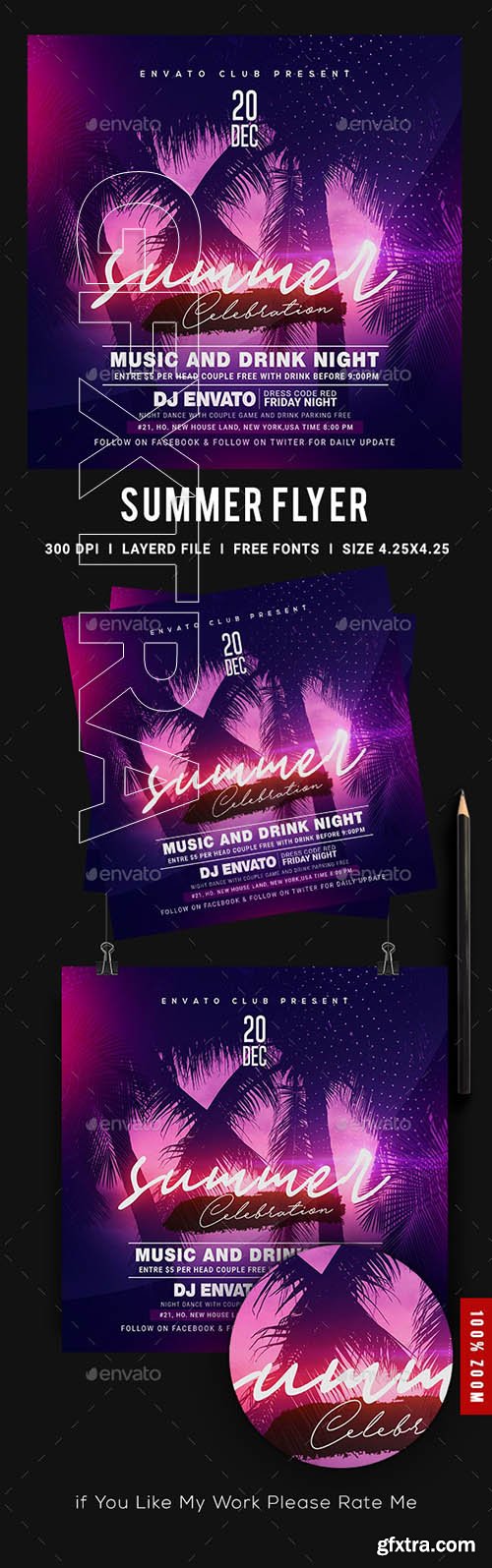 GraphicRiver - Summer Flyer 23974279