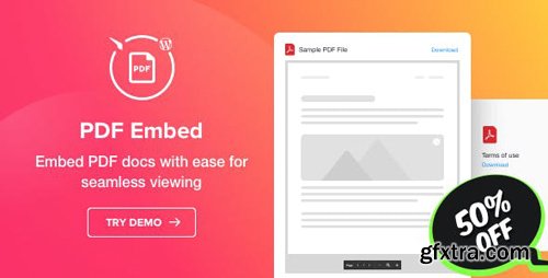 CodeCanyon - PDF Embed v1.0.0 - WordPress PDF Viewer plugin - 24004896