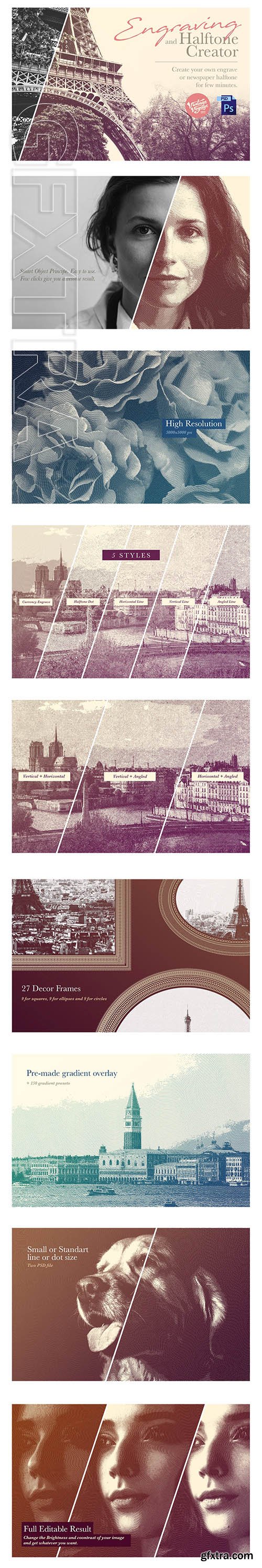 CreativeMarket - Engrave and Halftone Creator 3839390