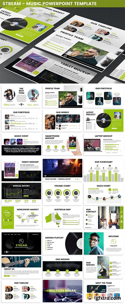 Stream - Music Powerpoint Template