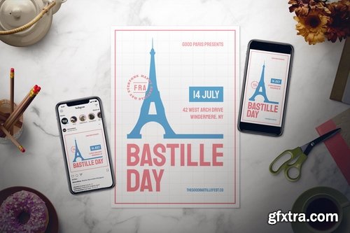 Bastille Day Flyer Set