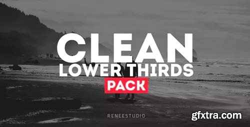 Videohive - Clean Lower Thirds Pack - 10621567