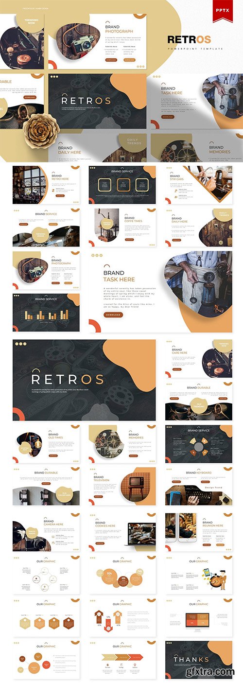 Retros | Powerpoint, Keynote and Google Slides Templates