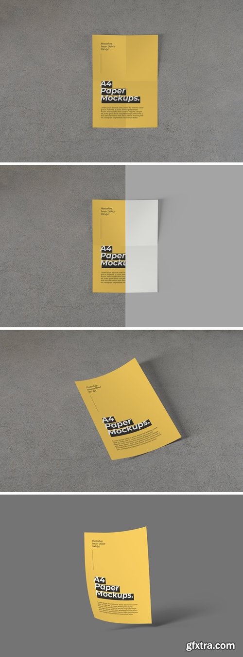 A4 Paper Mockups