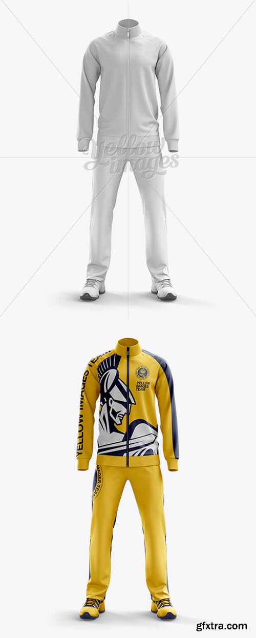 Men's Tracksuit Mock-up / Front View 11007