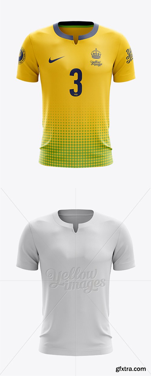 Soccer T-Shirt Mockup - Front View 11860