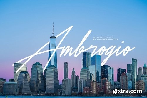 Ambrogio Signature Font