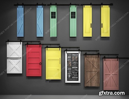 Door and Window 3d models collection