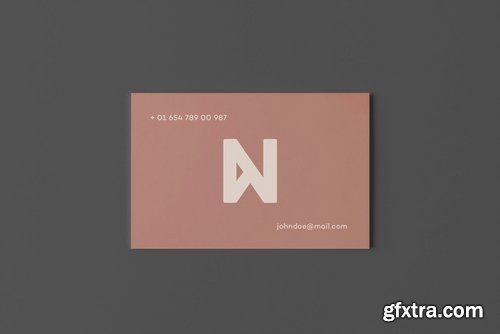 Bi-Fold Business Card Mock-up