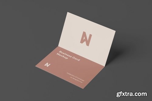 Bi-Fold Business Card Mock-up