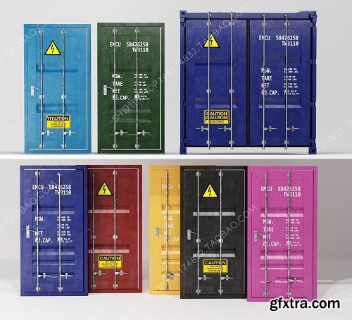 Door and Window 3d models collection