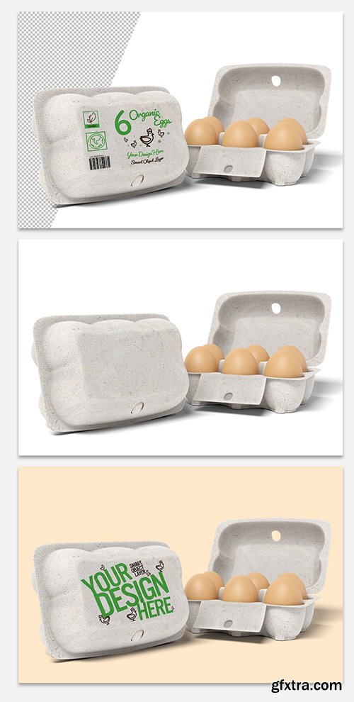 Egg Carton Packaging Design Mockup 274088271