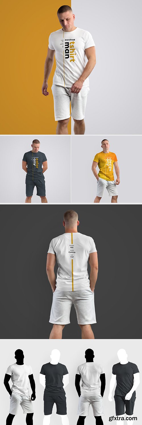 4 T-Shirt Model Mockups 274300044