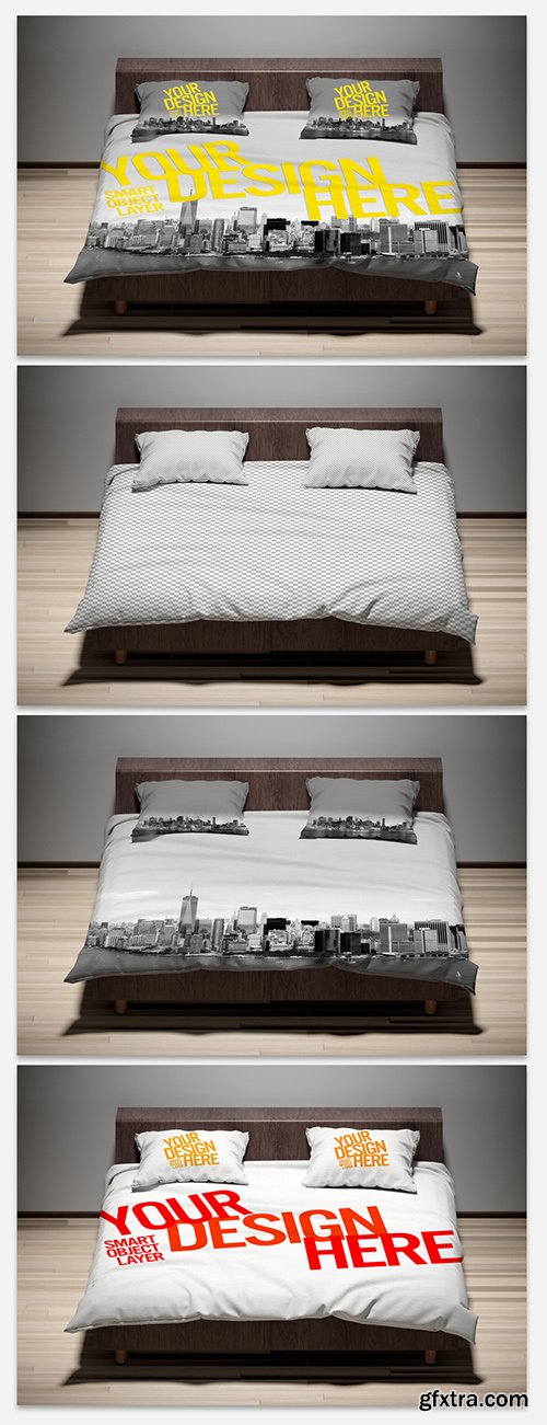 Download Pillows and Comforter Mockup 273935804 » GFxtra
