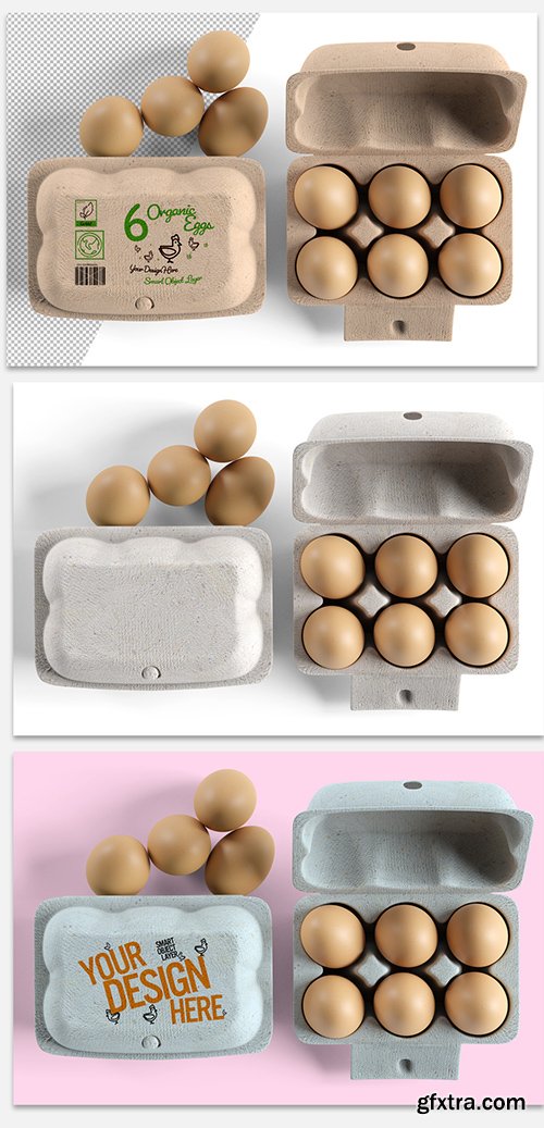 Egg Carton Packaging Design Mockup 274452094