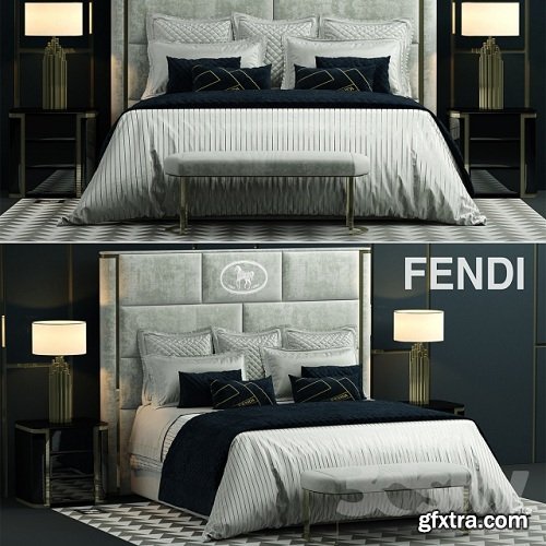 Bed fendi montgomery bed