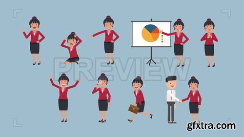 Asian Corporate Woman Pack #1 208384