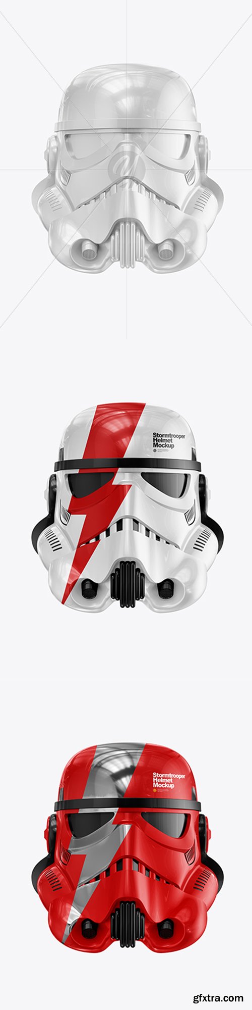 Glossy Stormtrooper Helmet Mockup 42332