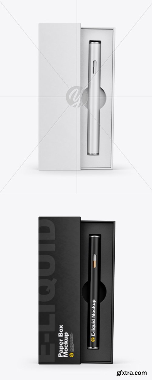 Opened Box w/ Vape Pen Mockup 41466