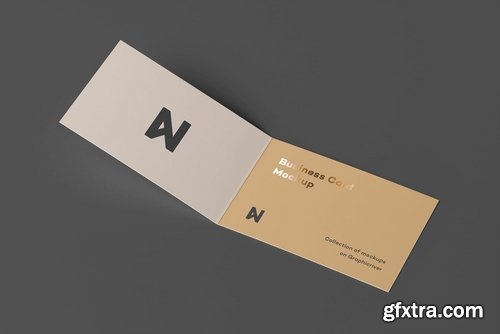 Square Business Card Mock-up