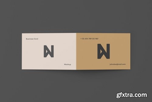 Square Business Card Mock-up