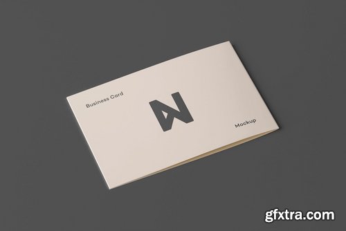 Square Business Card Mock-up