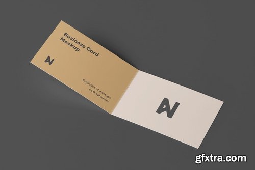 Bi-Fold Business Card Mock-up 2