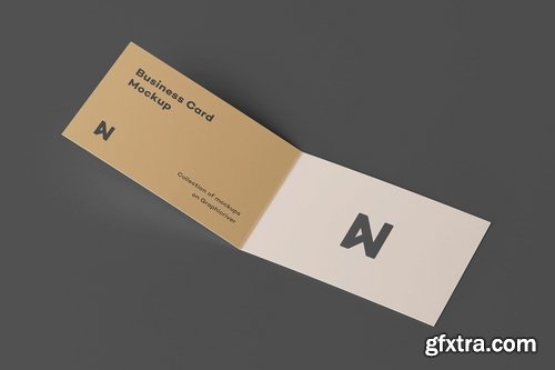 Bi-Fold Business Card Mock-up 2