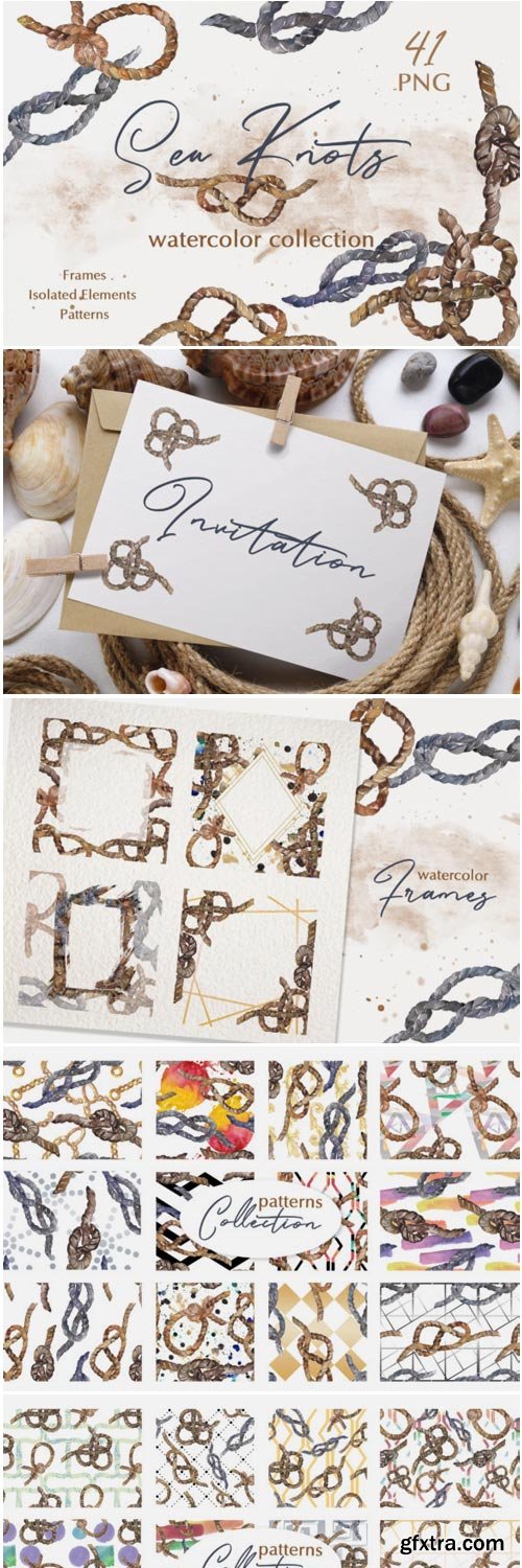 Sea Knots Watercolor Png 1530155