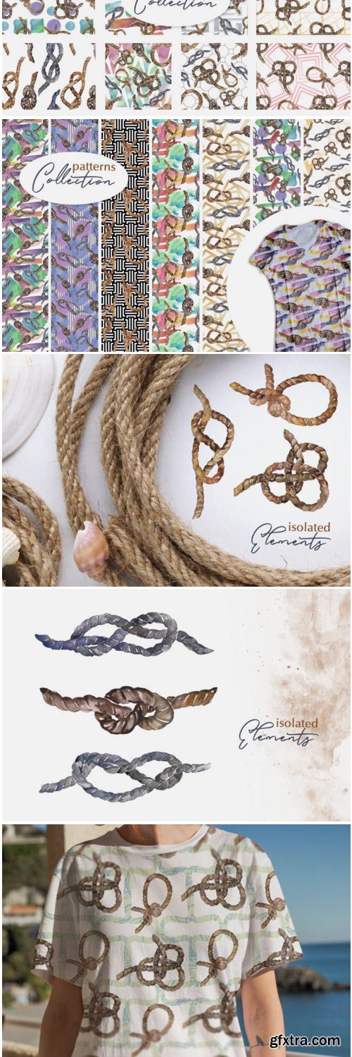 Sea Knots Watercolor Png 1530155