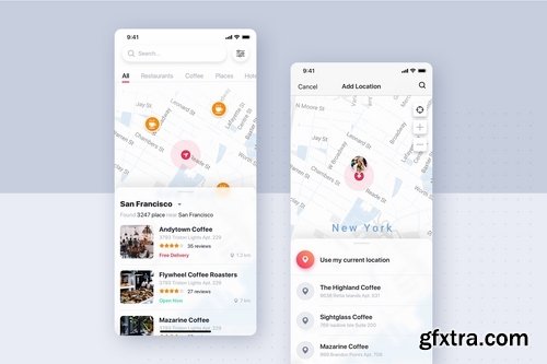 Social mobile UI concept Pack