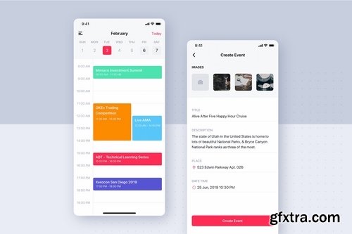 Social mobile UI concept Pack