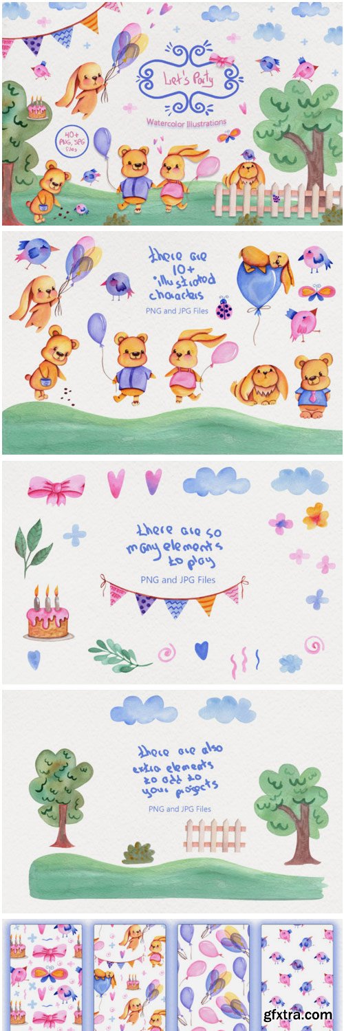 Party Time Watercolor Collection 1531020