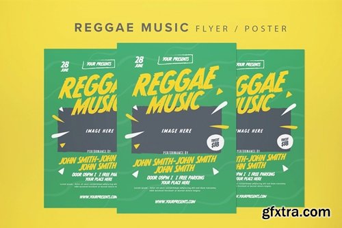 Reggae Music Party Flyer