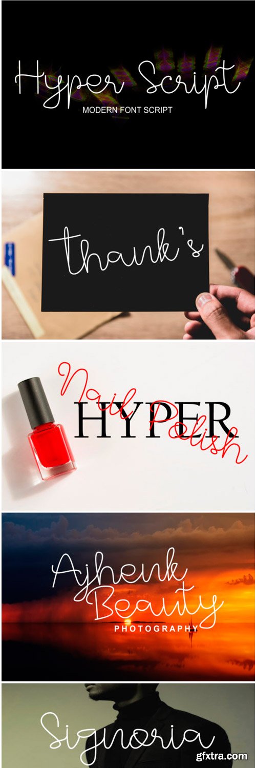 Hyper Script Font