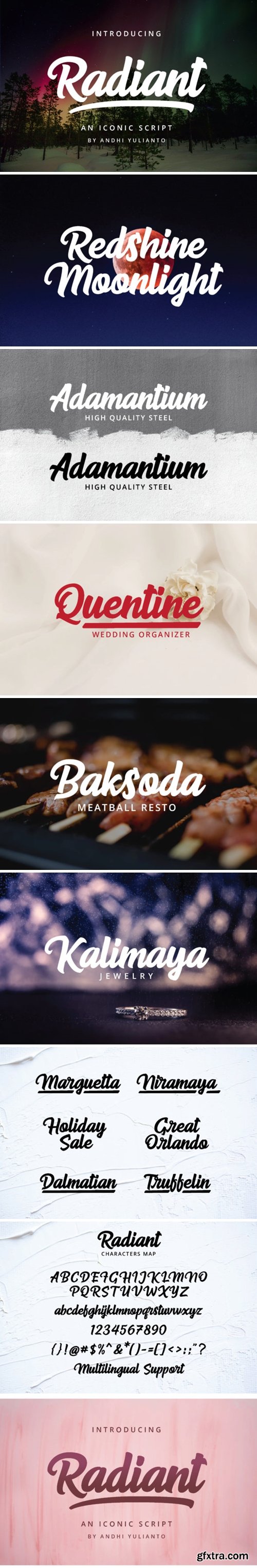 Radiant Script Font