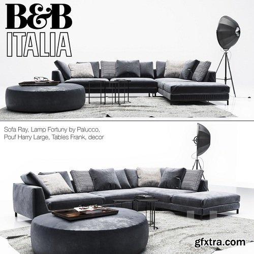 B & B Italia Diwan Ray with pillows