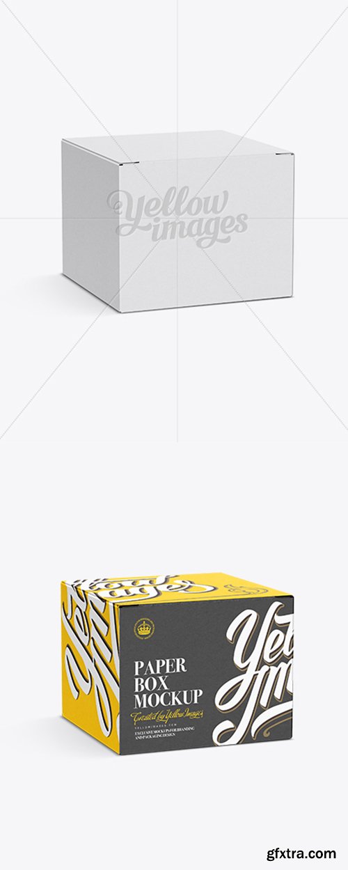 50ml Box Mockup Half-Side View 11549