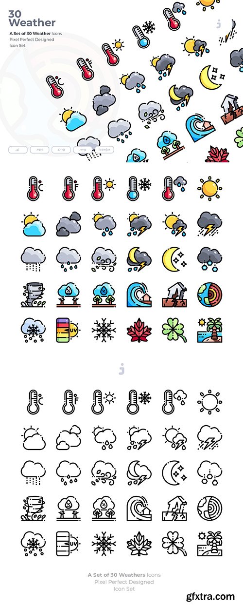 30 Weather Icons