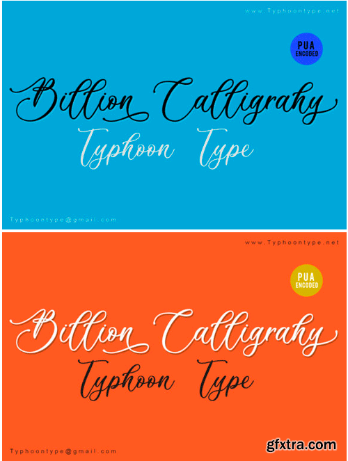 Billion Calligraphy Font