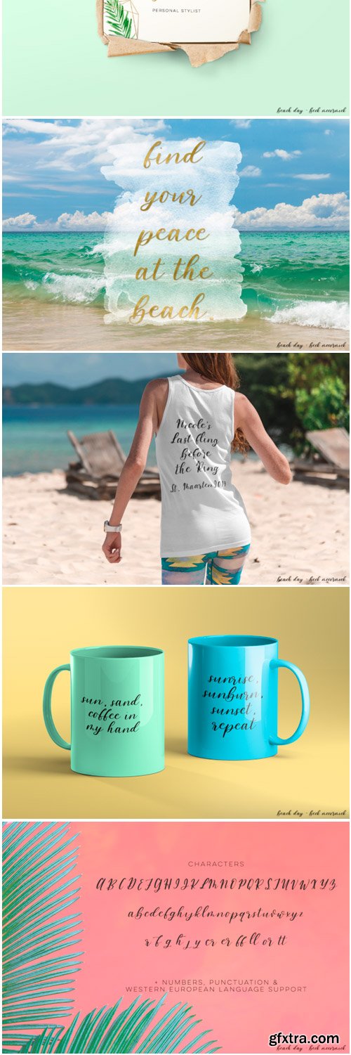 Beach Day Script Font