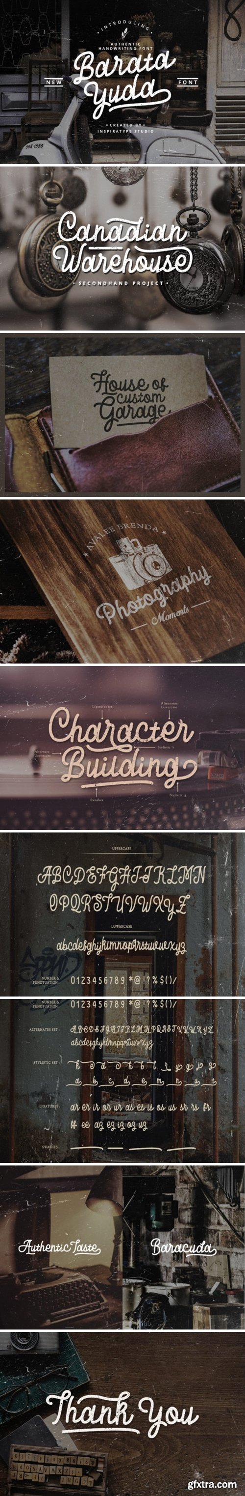 Fontbundles - Baratayuda - Authentic Handwriting Font 276715