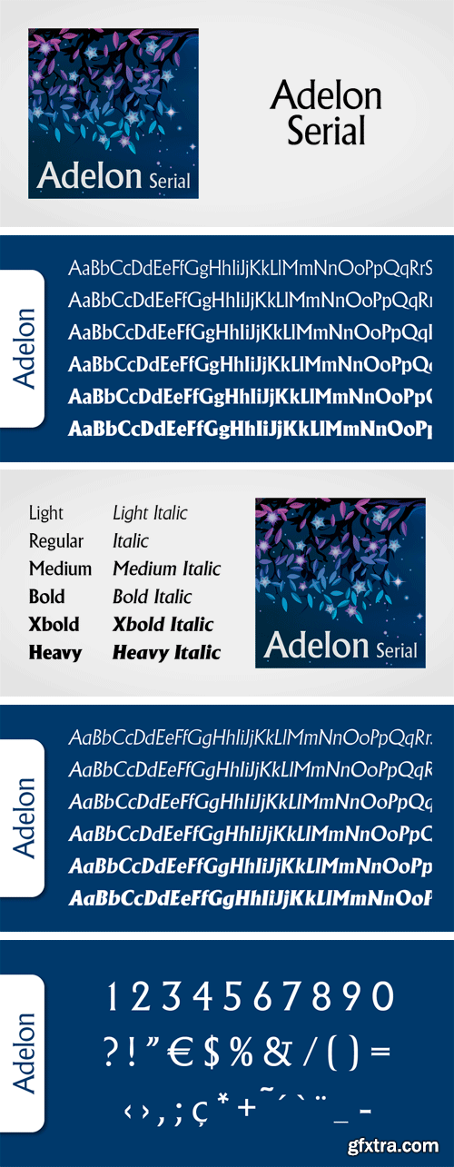 Adelon Serial Font Family