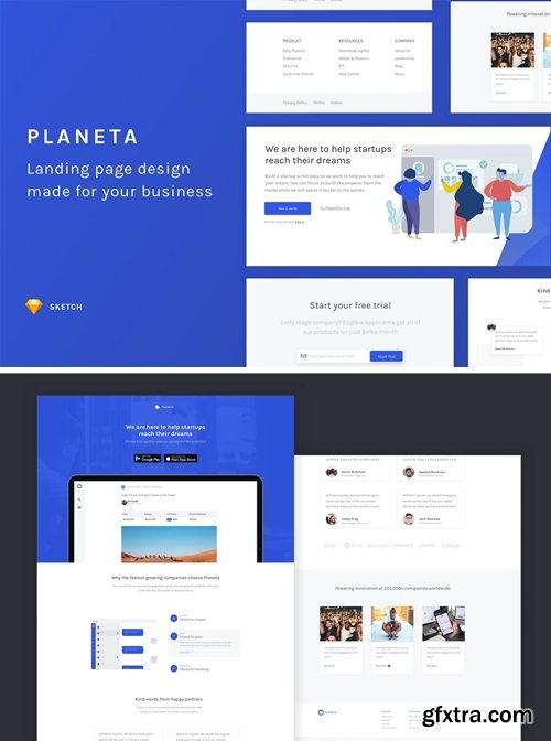 Planeta Website Template