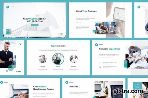 CMS Website Design And Proposal Powerpoint Google Slides and Keynote