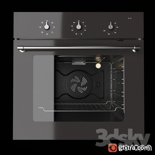 Oven TENLIG (Ikea) 3d Model